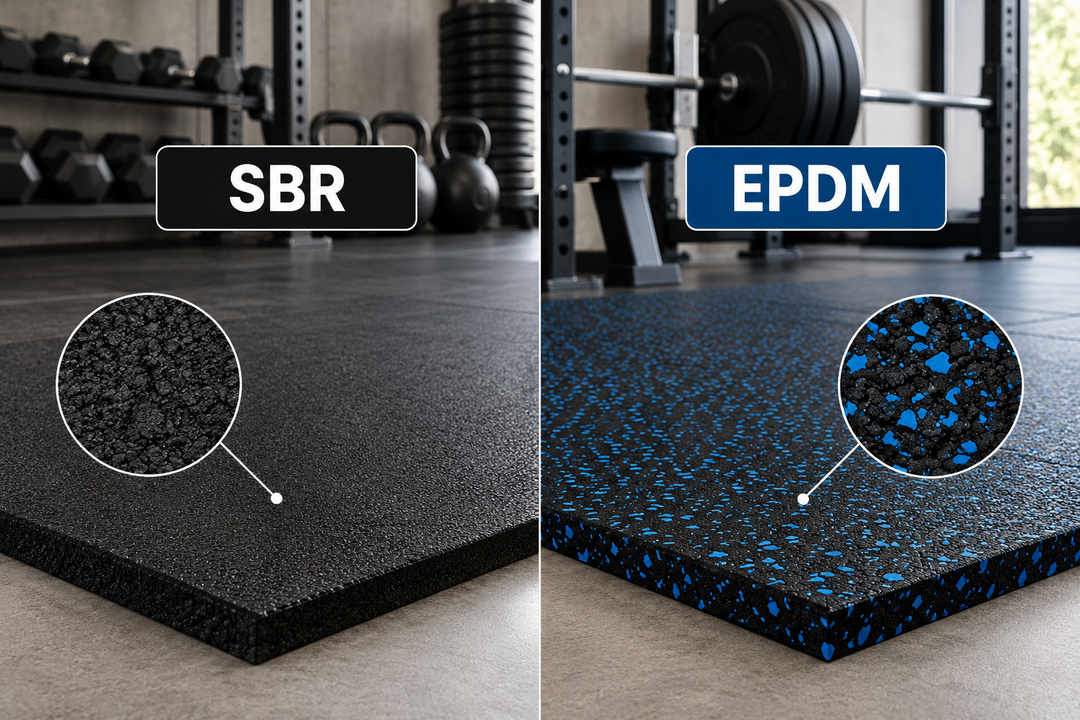 SBR vs. EPDM: qué caucho elegir para tu suelo de gimnasio