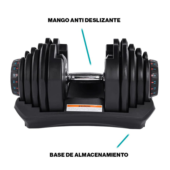Mancuernas Ajustables de 5kg a 40kg - Características