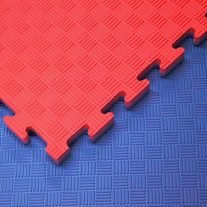 Tatami Profesional Puzzle 100x100x3 cm Azul y Rojo