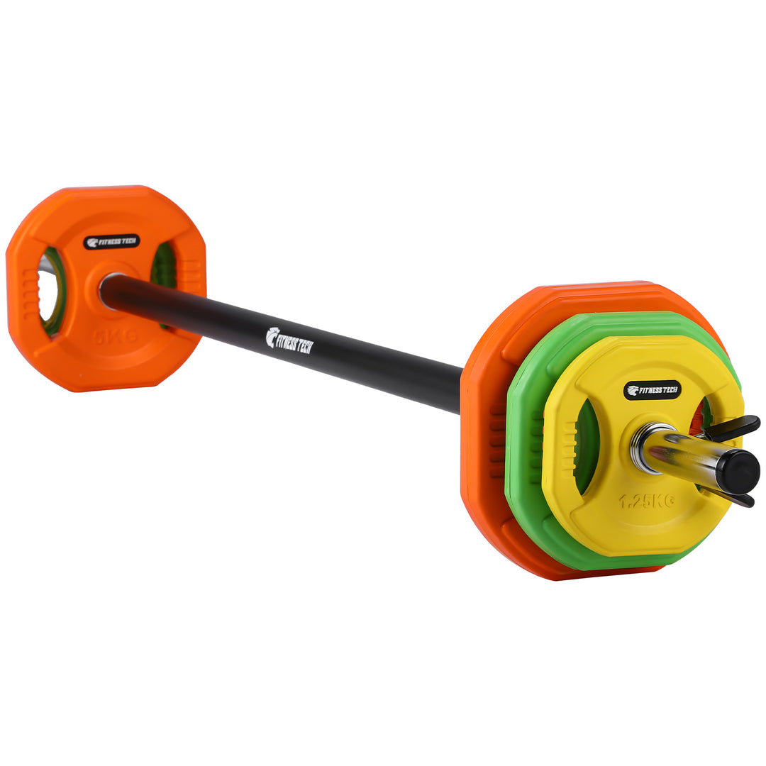 Set Pesas Pump- Disco Hierro+Goma – Fitness Tech
