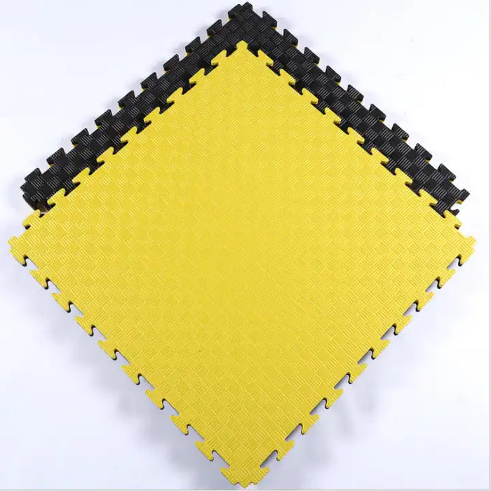 Tatami Profesional Puzzle 100x100x3 cm Negro y Amarillo