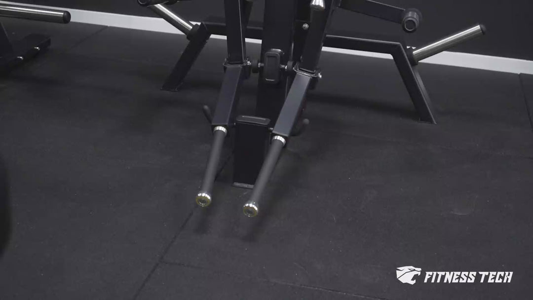 Máquina de palanca / Elevaciones de vuelo laterales