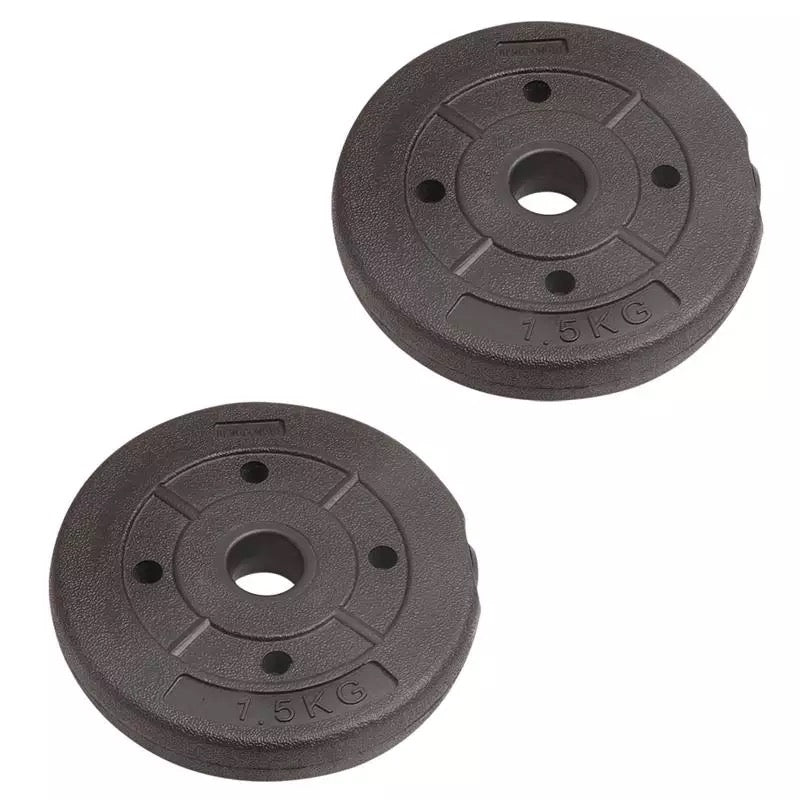 Juego de Pesas con Barras y Mancuernas 25mm – Fitness Tech