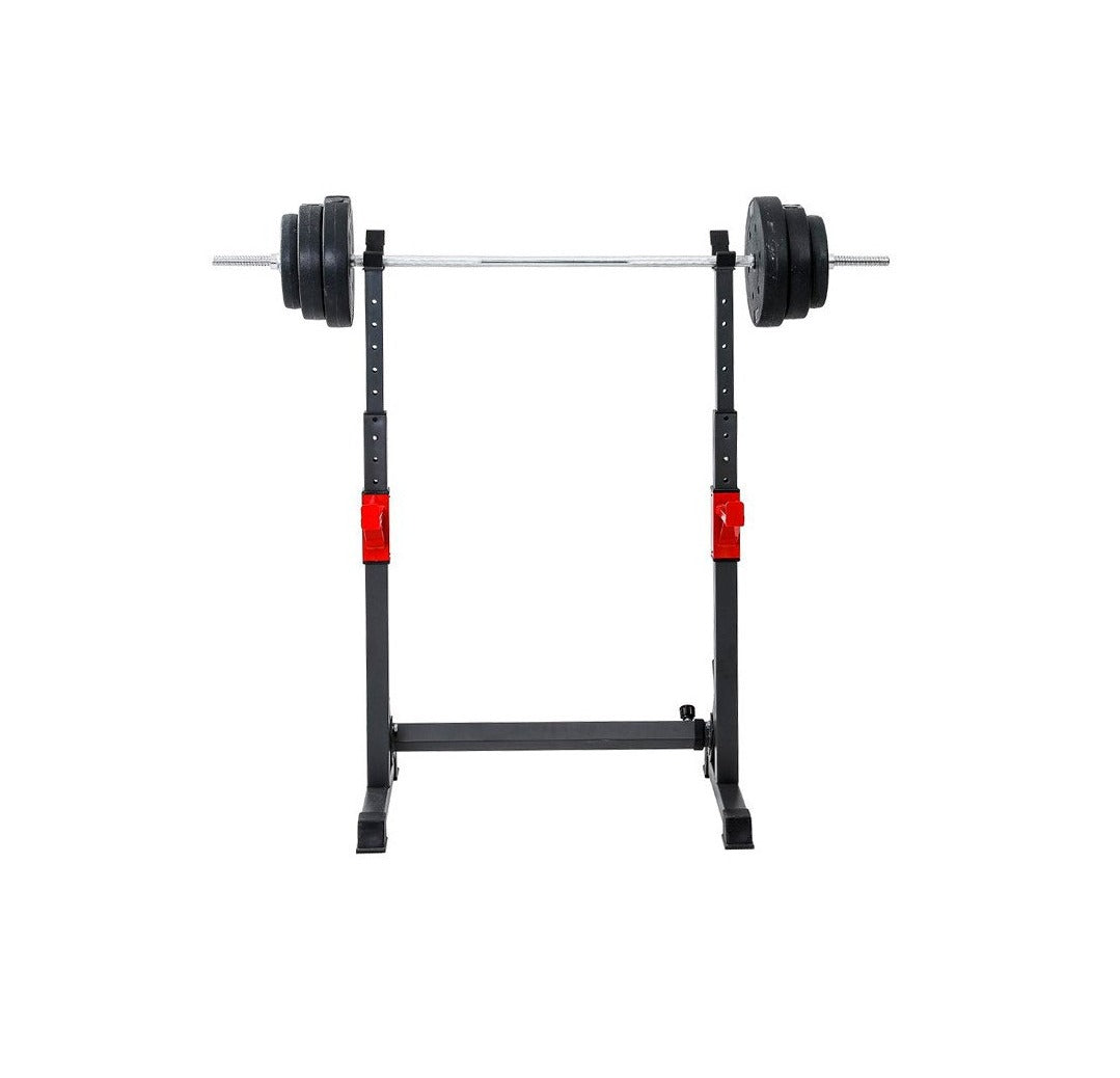 Soporte Ajustable Para Pesas - Squat Rack Multifuncional (Blanco, 200kg De Capacidad)