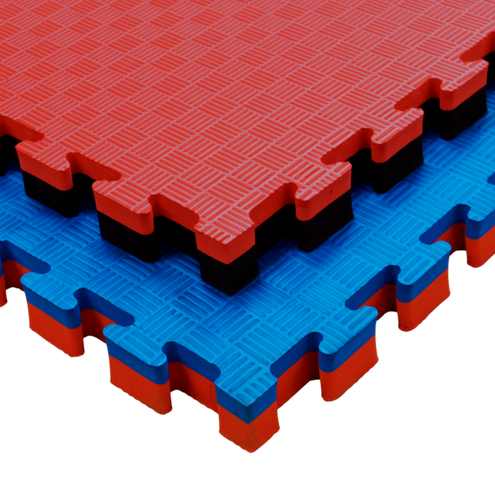 Tatami Profesional Puzzle 100x100x4 cm Azul y Rojo